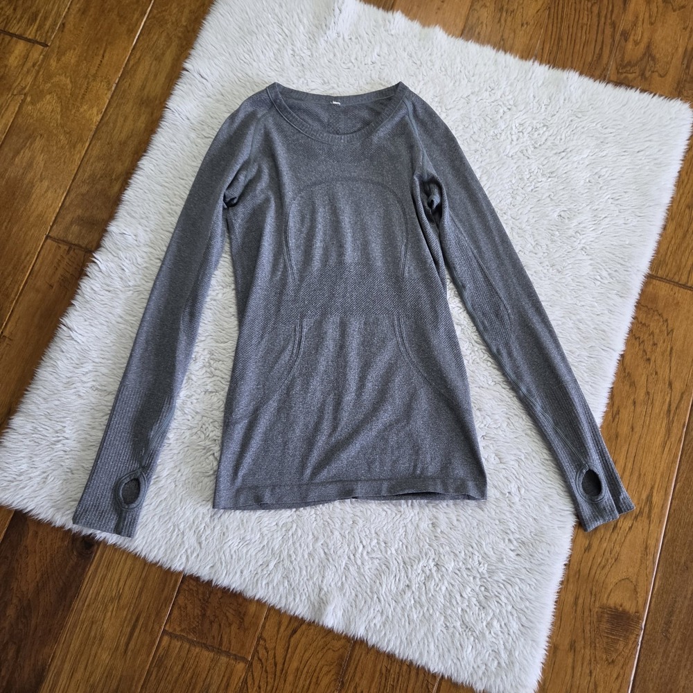 Lululemon Swiftly Tech Long Sleeve Shirt Women's 6 Gray